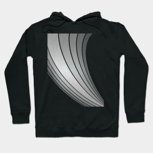 Stripes Abstract silver Art Hoodie